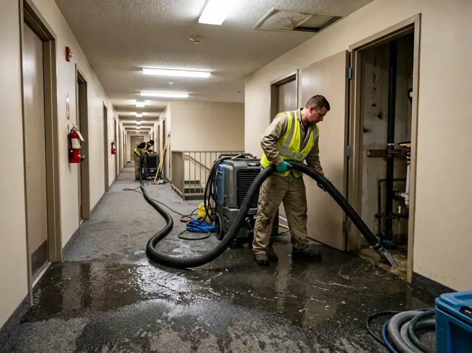 multi-unit-apartment-hallway-f-005 — frequently asked questions, Emergency Burst Pipe Water Extraction & Removal in Cottlevi…